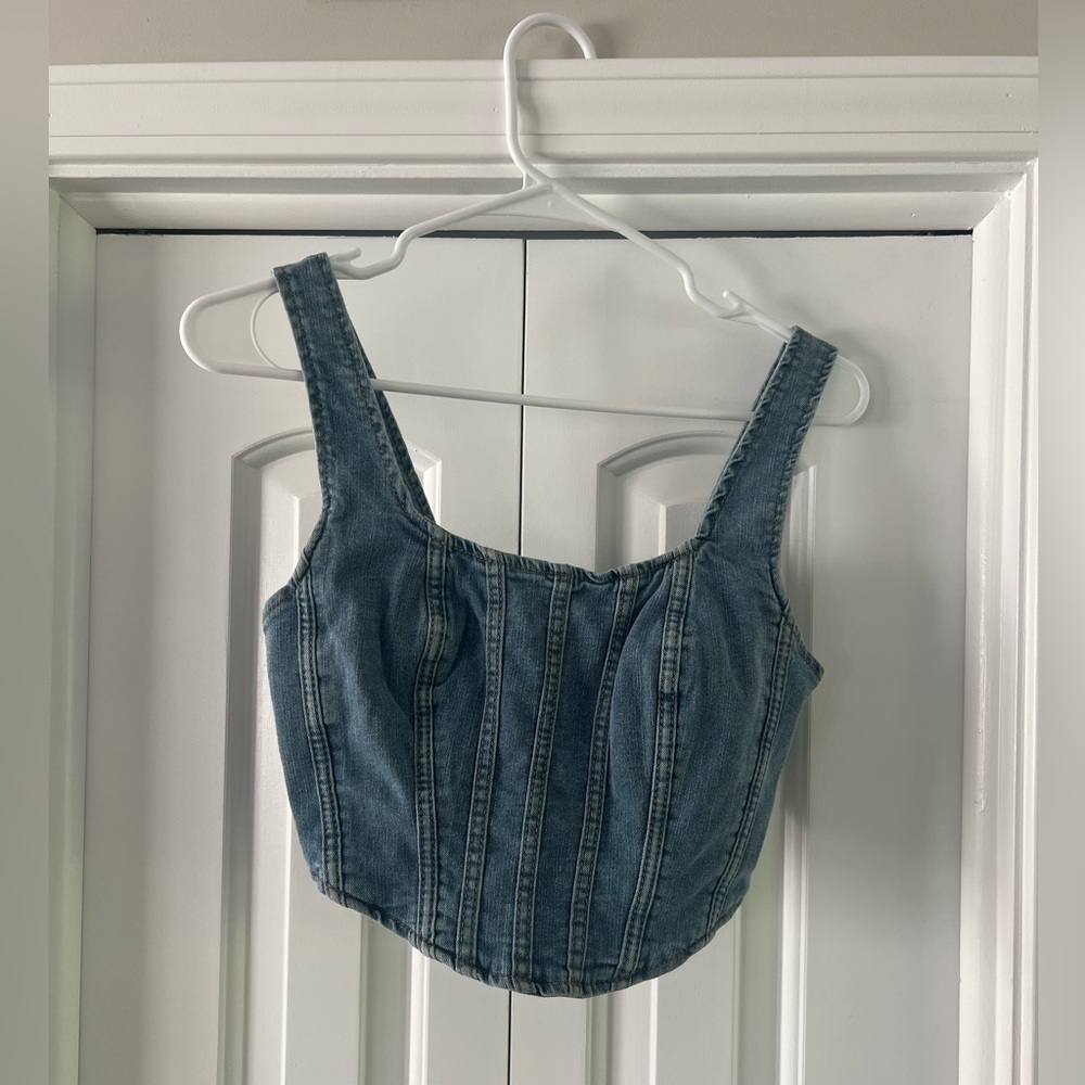Blue Denim Top